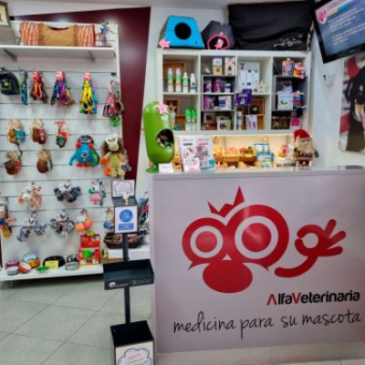 Mostrador de clínica veterinaria